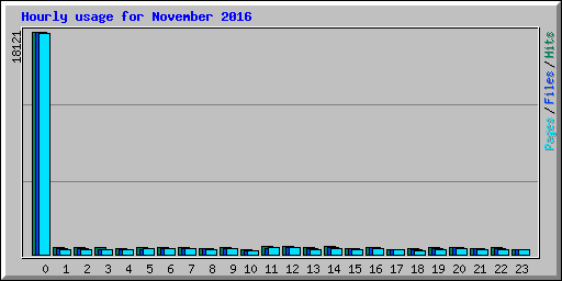 Hourly usage for November 2016