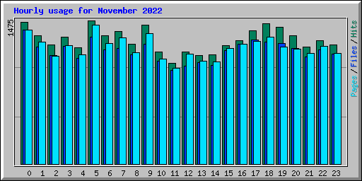 Hourly usage for November 2022